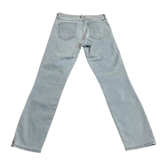 Gap 1969 Womens Jeans Size 29 Slim Straight Mid Rise Stretch Blue Denim Zip Fly - Picture 2 of 12